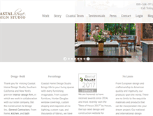 Tablet Screenshot of coastalhomedesignstudio.com